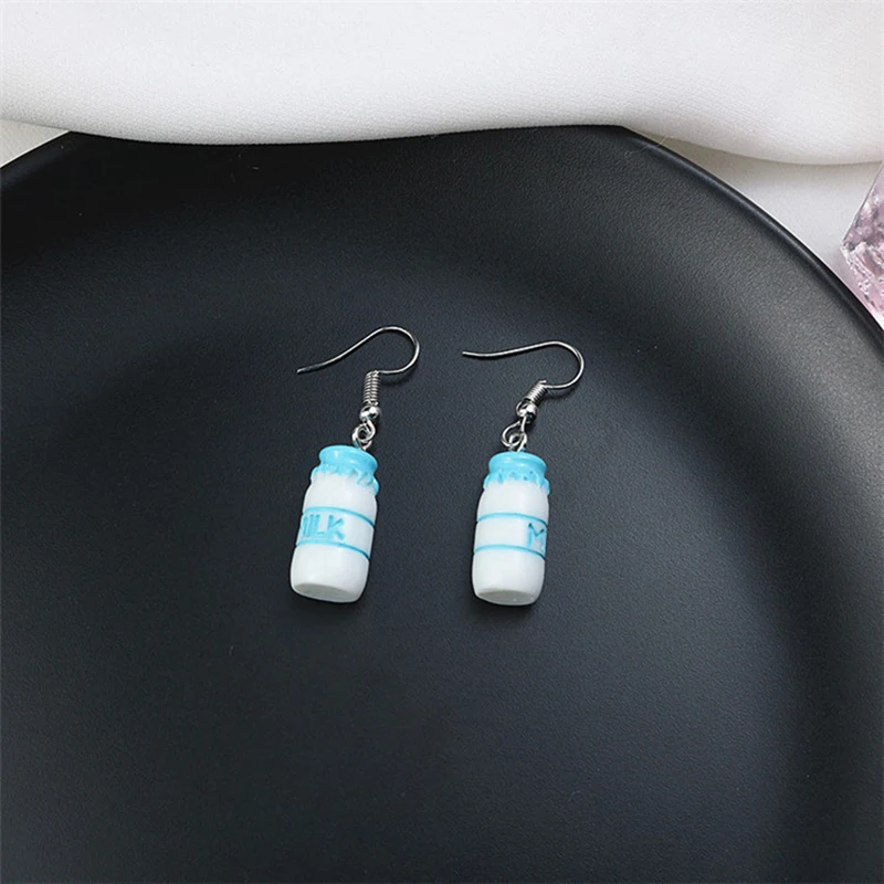 Висячие серьги в Корейском стиле Харадзюку с имитацией молочной бутылки