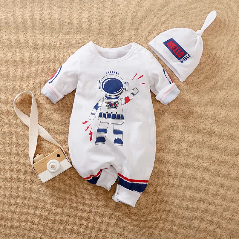 

Baby Boy Clothes Astronaut Space Suit Newborn Romper Infant Jumpsuit Children Outfit Onesie Costume 0 3 6 9 12 Month Overalls