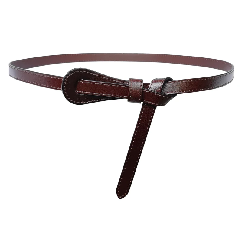 Женский черный ремень DEAT из искусственной кожи простой офисный Дамский стиль