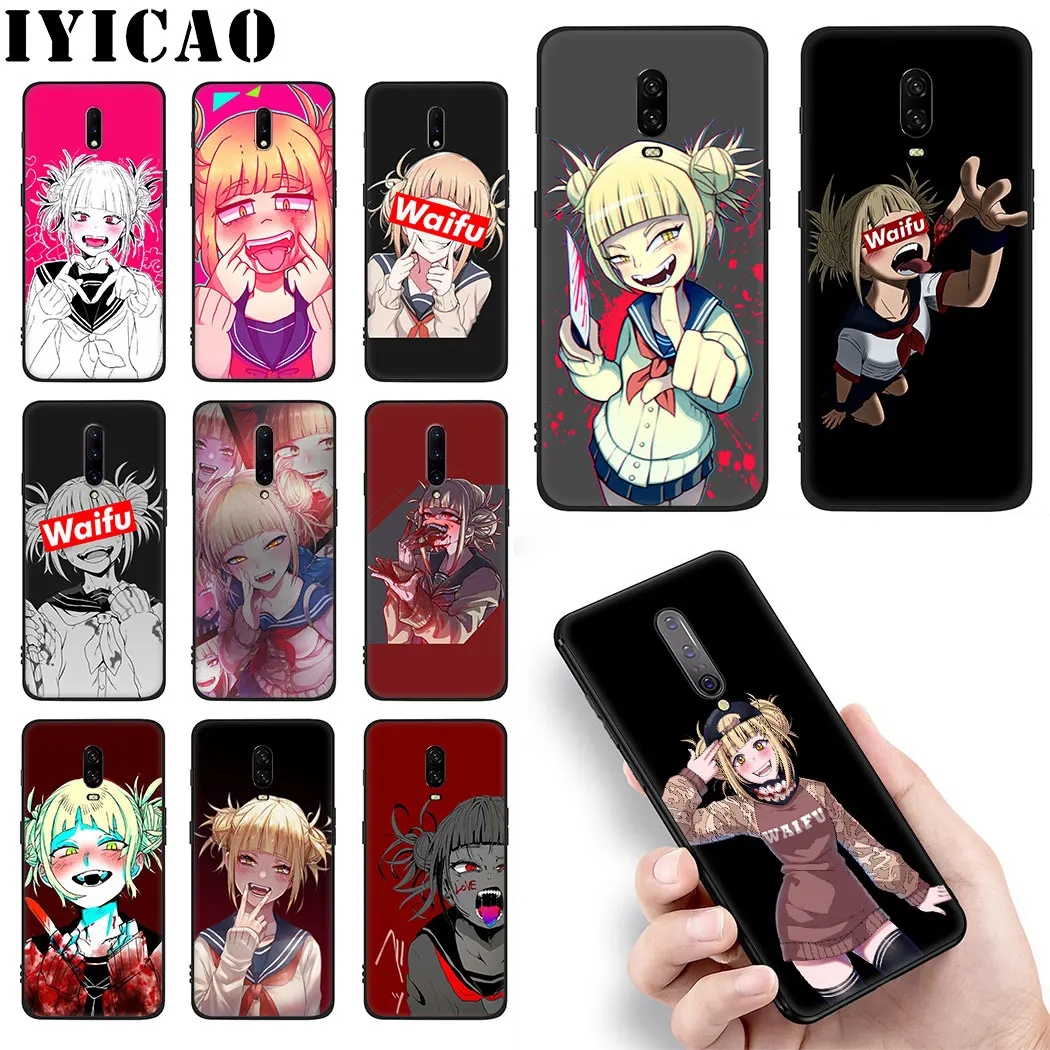 Девушка Тога waifu химико черный мягкий силиконовый чехол для OnePlus 5/5 6