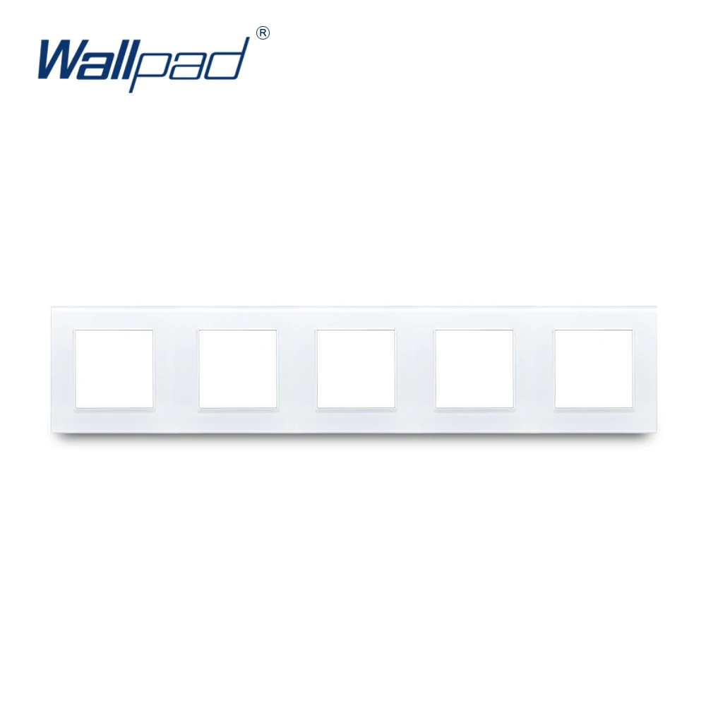 Wallpad белая рамка из закаленного стекла 86*86 мм 146*86 мм 172*86 мм 258*86 мм 344*86 мм 430*86 мм только рамка