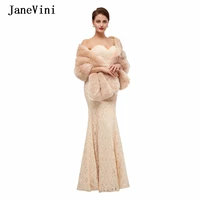 janevini elegant winter women shawl and wrap bridal faux fur bolero outerwear cape mariage soft wram jacket wedding accessories
