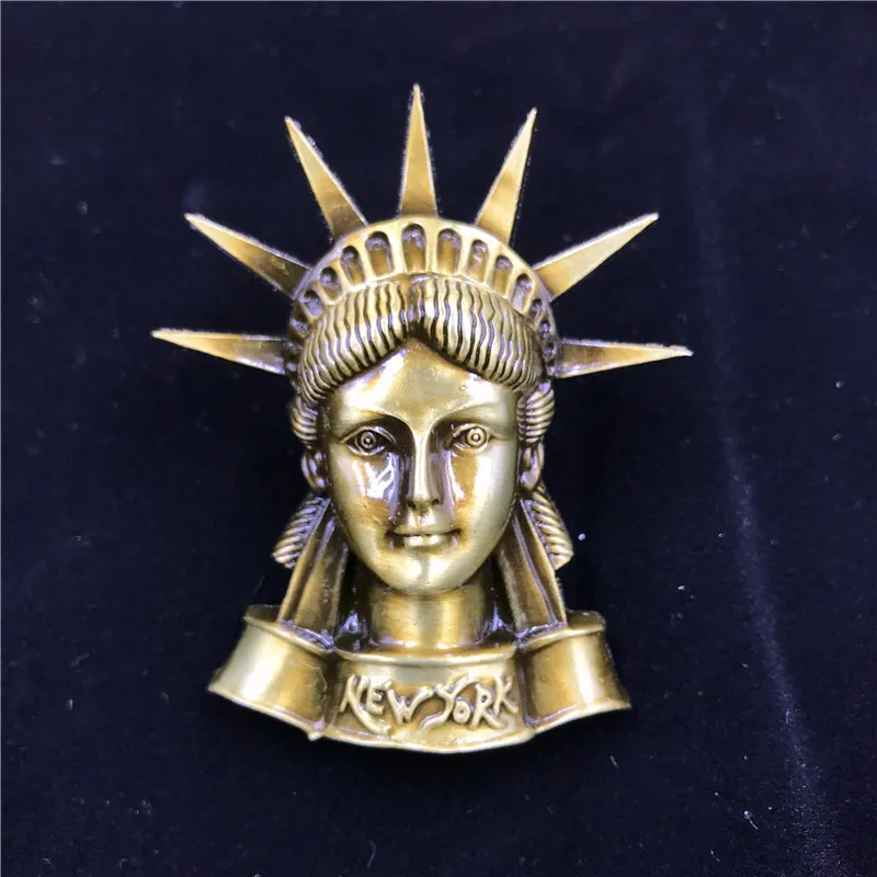 Металлические магниты на холодильник США Нью Йорк Статуя Свободы известный