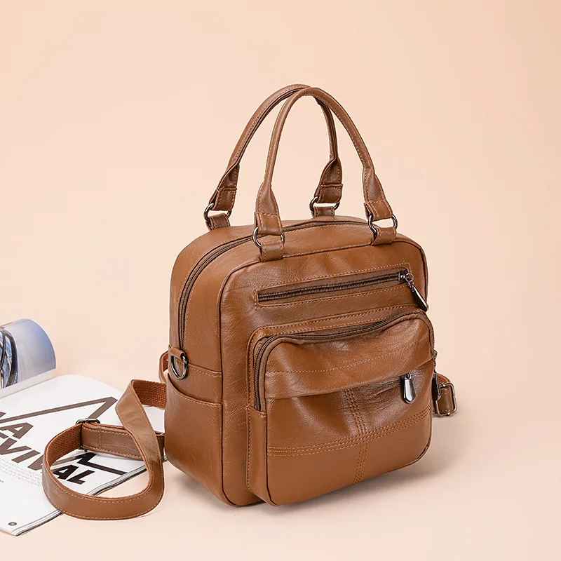 

Модный Универсальный рюкзак для женщин, новинка осень/зима 2021, модная дамская сумочка, Многофункциональный мессенджер на одно плечо