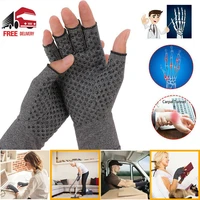 1 pair compression gloves hand wrist brace support arthritis pains relief warm hands joint pain relief wrist support
