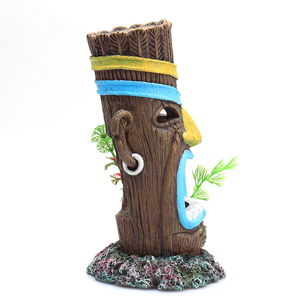 Камни для сада камней резина голова индейца реалистичный портрет тотем аквариум