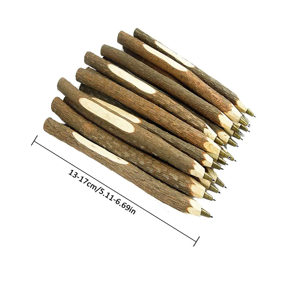 Новинка 10 шт. шариковая ручка из натурального дерева в форме веток Экологичная