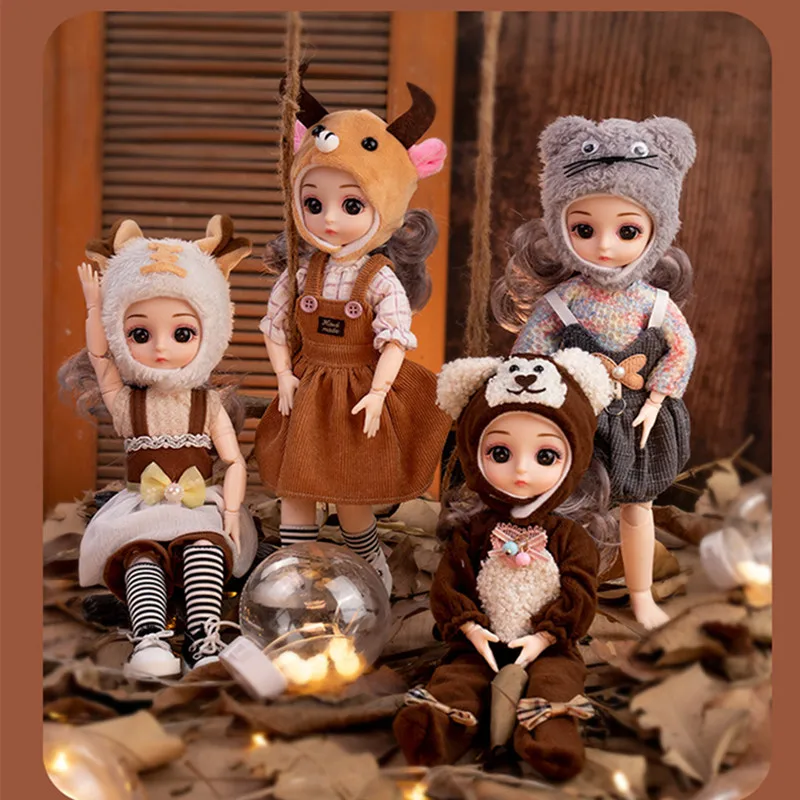 

New 30cm Movable Joint Children 12 Zodiac Theme Exquisite Cute Fashion Doll Girl Decoration Dress Up Toy Surprise Birthday Gift