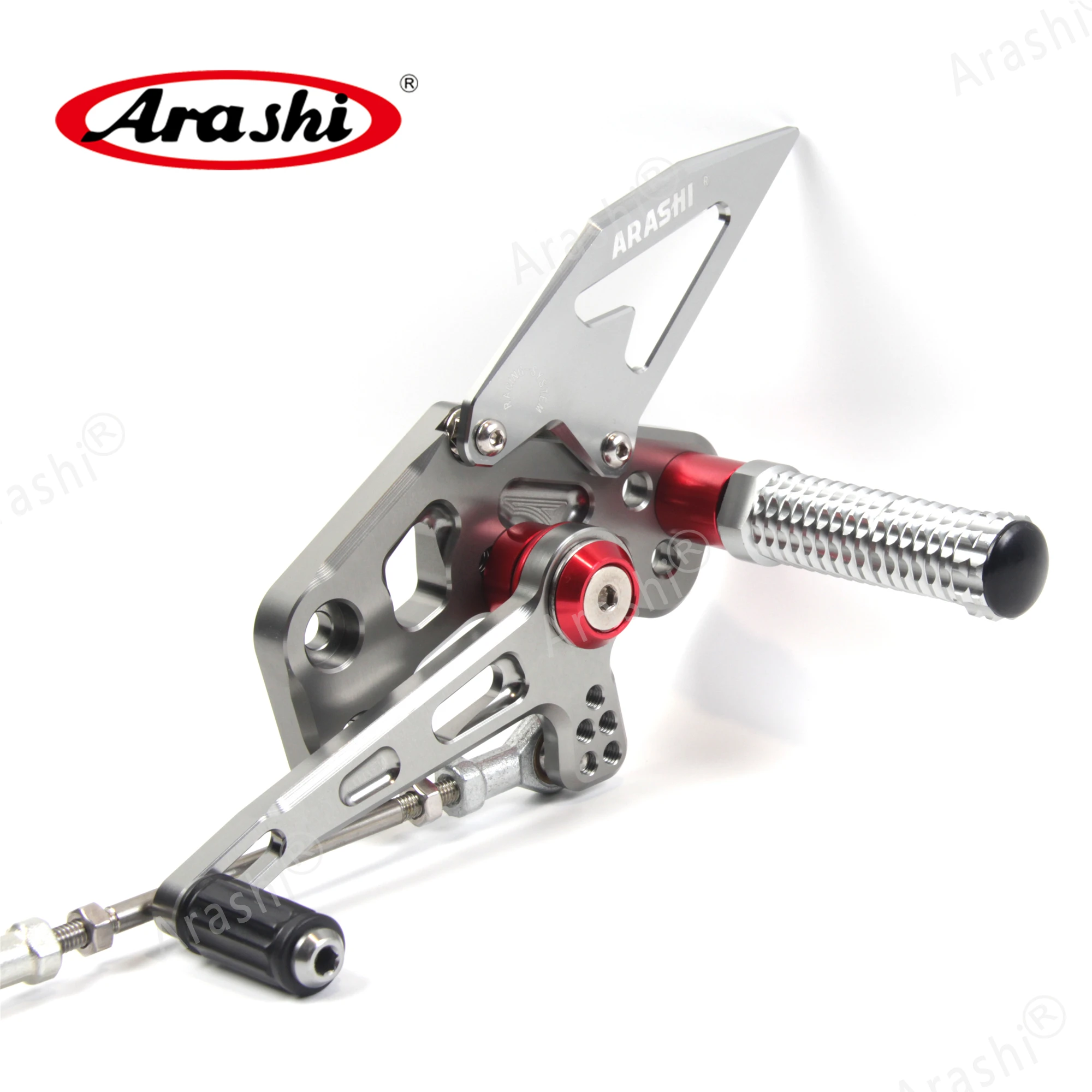 Мотоциклетная подножка Arashi для KAWASAKI Z125 / Pro 2016 2017 2018 2019 CNC регулируемая задняя