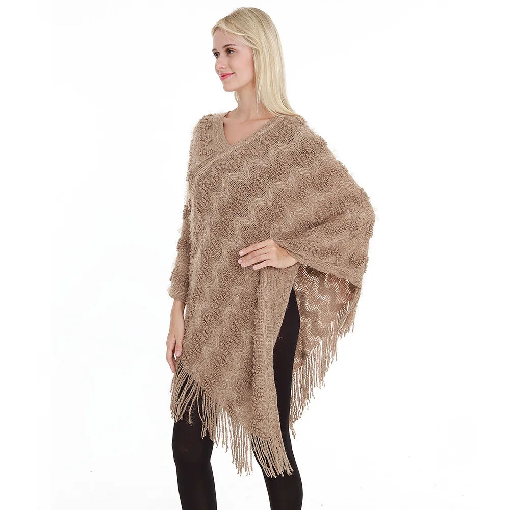 Women Scarf Thin Shawls Women's Knit Warm Batwing Cape Tassels Poncho Cloak Jacket Coat Outwear with Sequins and Fringed
Women Scarf Thin Shawls Women's Knit Warm Batwing Cape Tassels Poncho Cloak Jacket Coat Outwear with Sequins and Fringed
