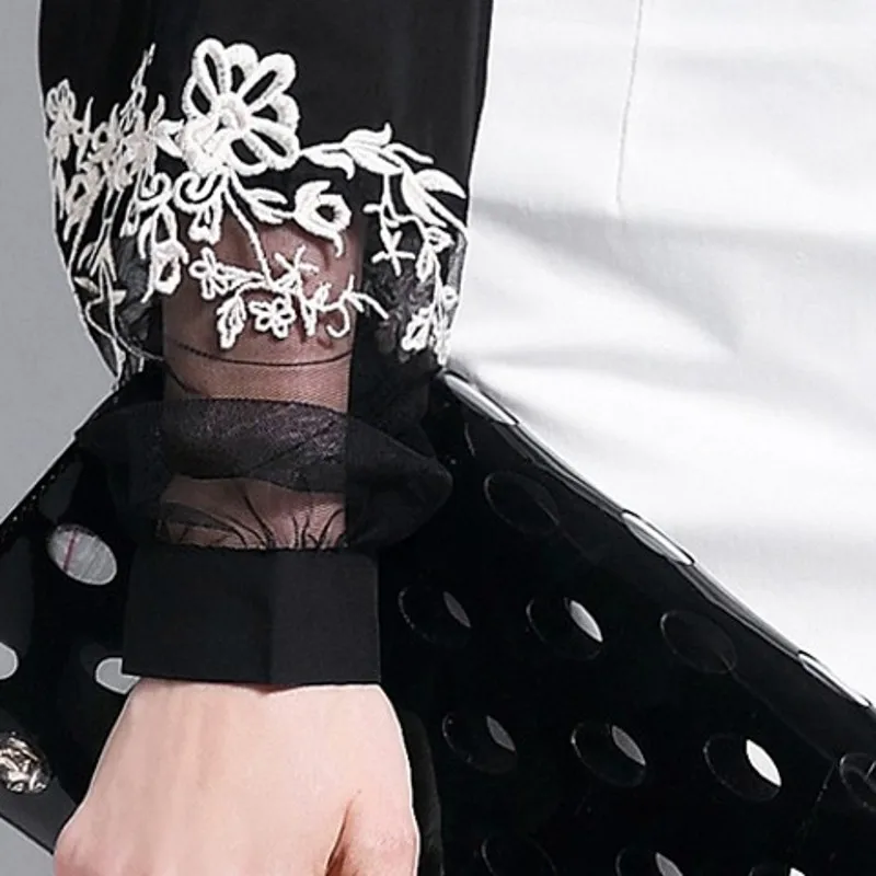 Новинка 2020 офисные женские блузки винтажные рубашки с вышивкой элегантные