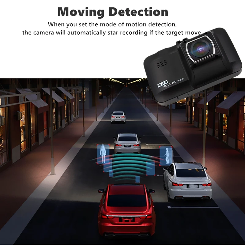 Odare Dash Cam Full HD 1080P 3 0 &quotэкран Автомобильный видеорегистратор Камера регистратор