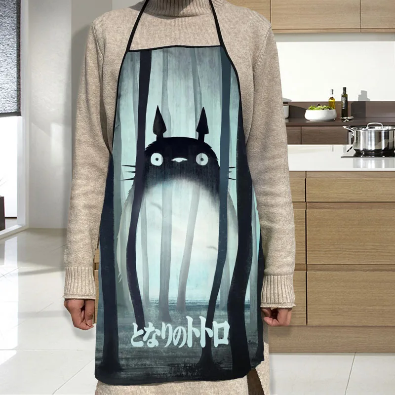 Фартук с изображением Тоторо гриль кухонный фартук шеф-повара профессиональный