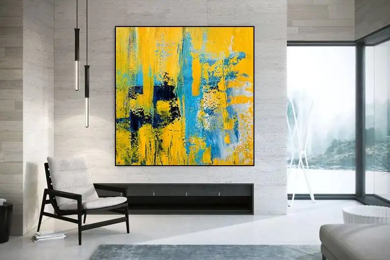 

Abstract Painting On Canvas Painting On Canvas Painting Home Decor Painting Large Abstract Painting Living Room Wall Art