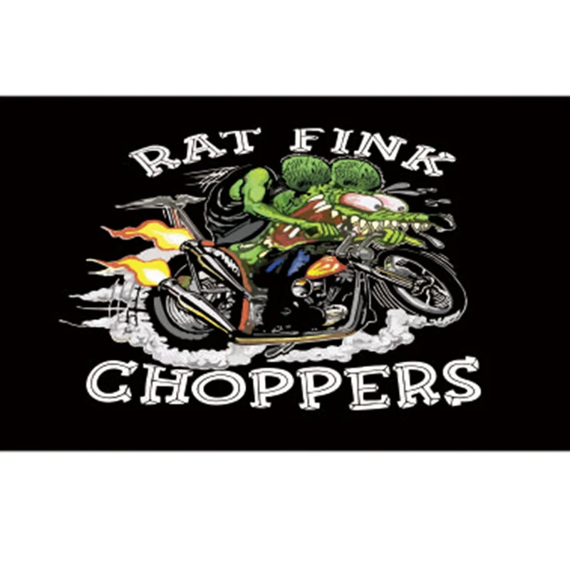 

90x150cm Rat fink choppers Banner flag