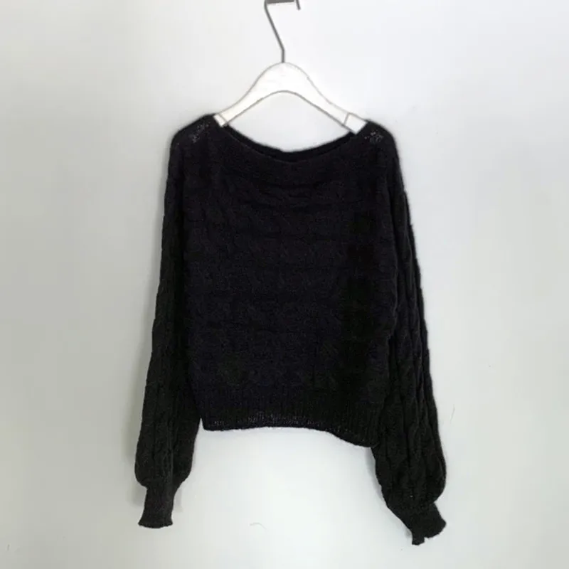 

Hzirip Women Knitted Sweaters 2021 Autumn New Female Pullovers Twisted Out Of Shoulder Sweet All-Match Office Lady Female Tops