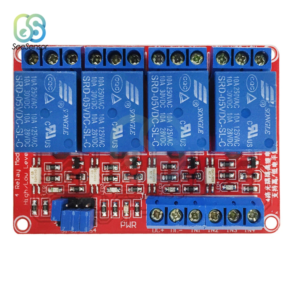 

Aideepen 4 Channel Relay Module