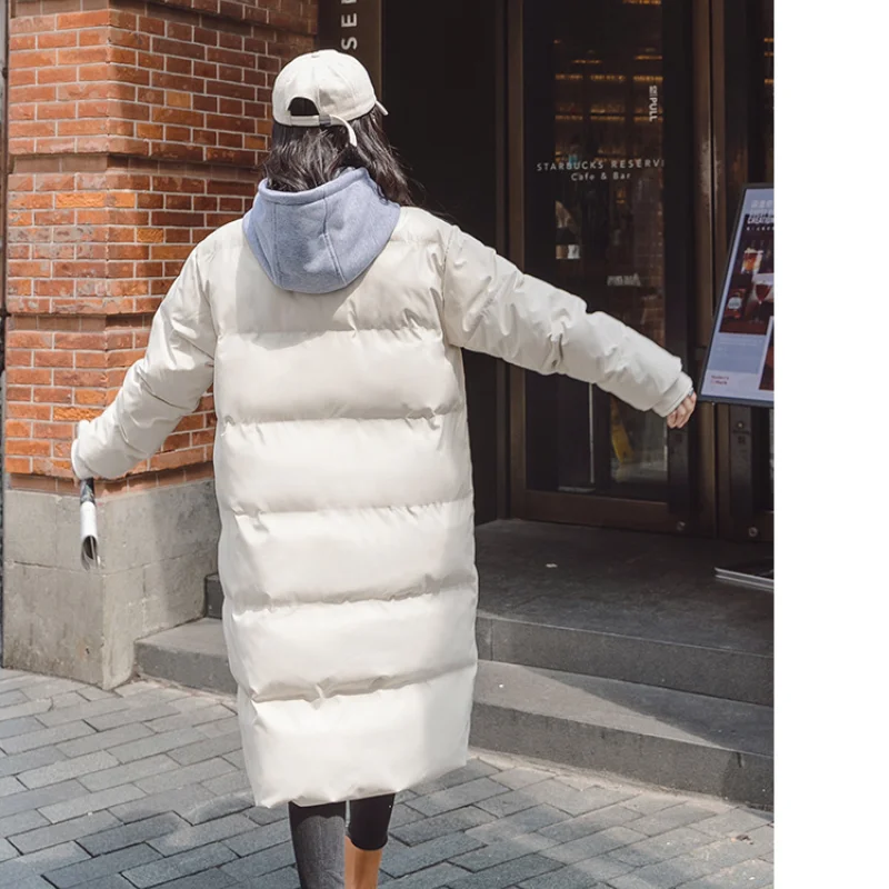 2021 Winter Women Coat Parkas High Quality Thick Long Parkas Thick Hooded Cotton Padded Coats Loose Ladies Oversize Outwear