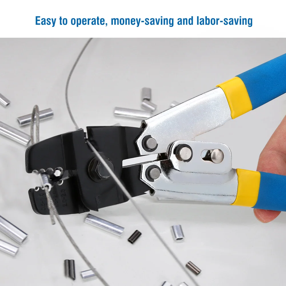 Высокоуглеродистая сталь щипцы рукав инструмент набор трос Swager терминал Crimpers