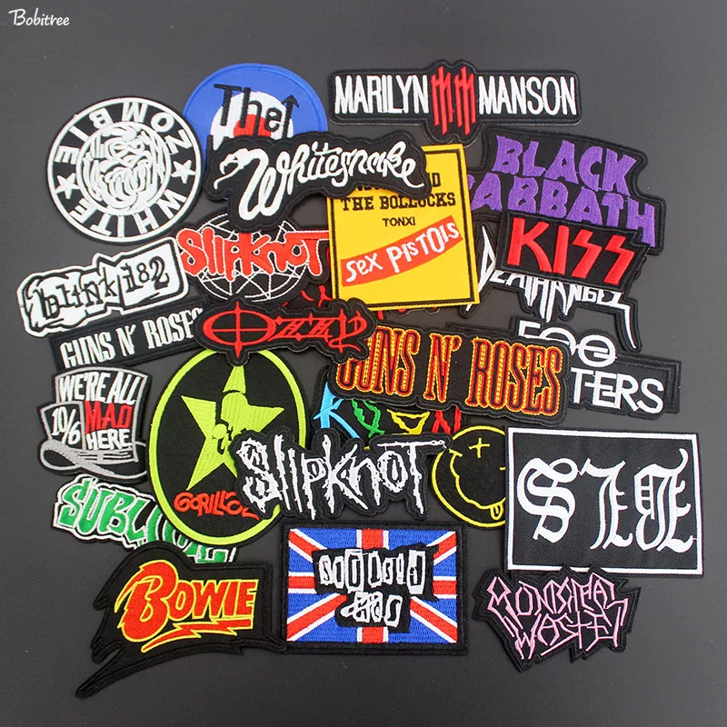 Наклейки на одежду в стиле панк-рок с вышивкой 25 шт./партия Микс модных | Дом и сад