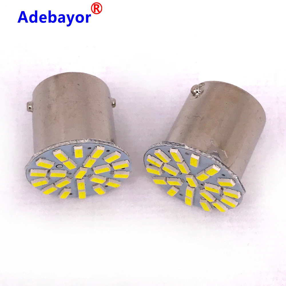 10 шт. 1156 BAY15S P21W 3014 22 SMD Автомобильные светодиодные поворотные парковочные