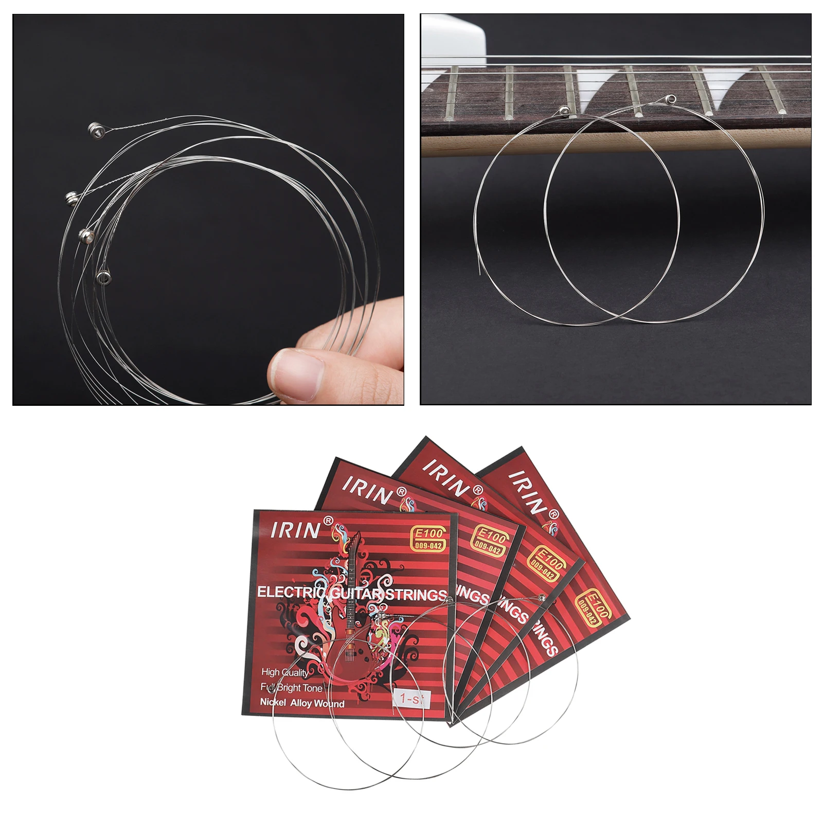 

100 Pieces Electric Guitar Nickle Steel Strings Luthier Accessories Parts