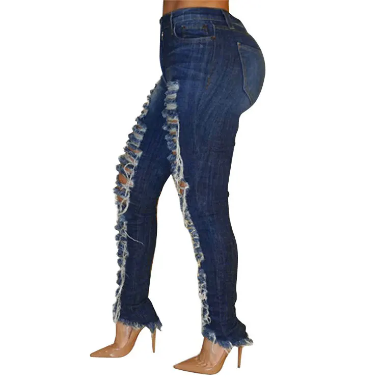 

women's 2020 New sales of jeans pencil European and American jeans personalized