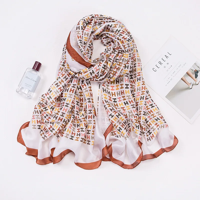 180*90 см 2020 Новый Для женщин ретро набивной шарф платок женские элегантный