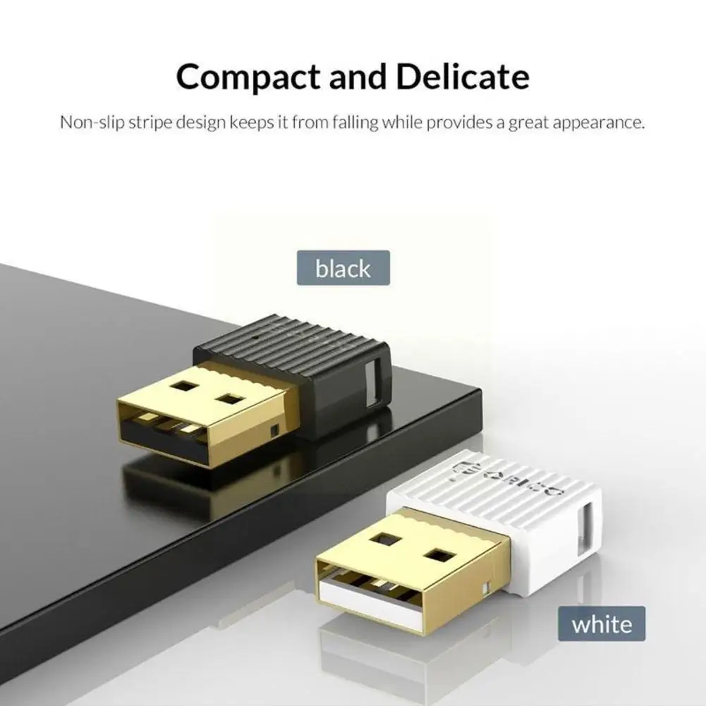 

ORICO BTA-508- BK/WH-BP 5.0 Bluetooth-compatible Adapter Support 5.0+BR/EDR. Windows USB-A 7/8/10 Mini Adaptador O4B4