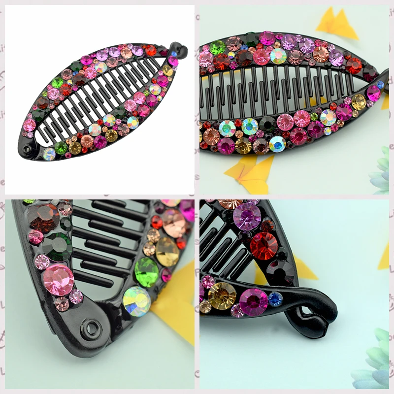 

Fish Shape Rhinestone Barrette Hair Clips for Women Accessories New Fashion Girls Hairpin Hairclip Comb Femme Headwear Gifts
