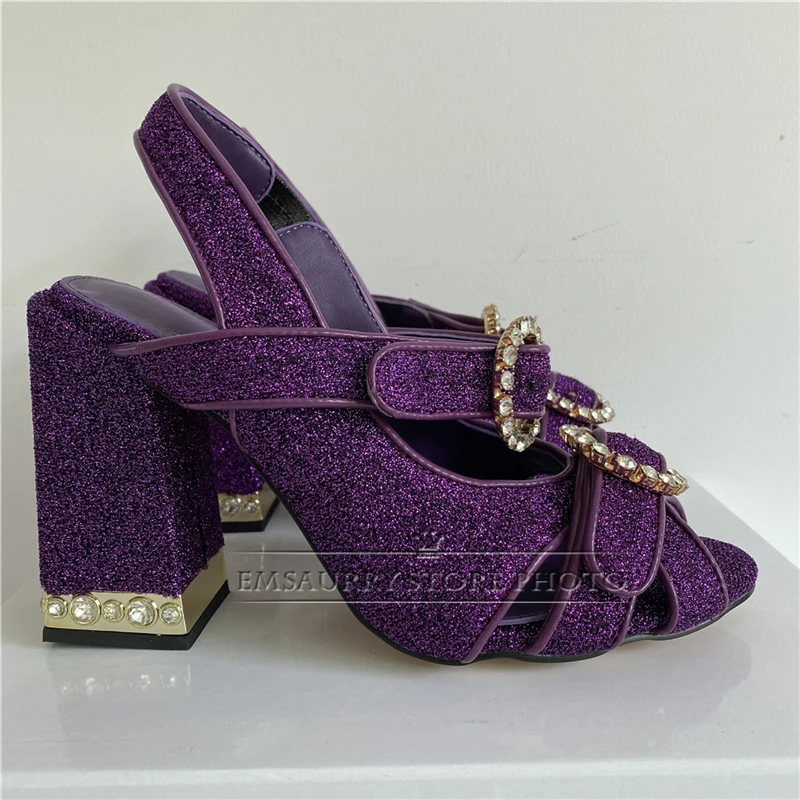 Женские сандалии-гладиаторы с круглым кристаллом и пряжкой пикантная женская