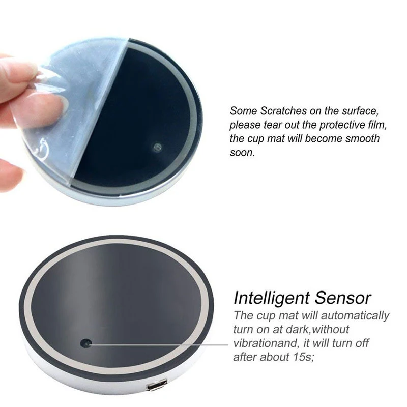 7 цветов, светодиодная Подставка для бутылки с водой, аксессуары для Nissan Teana X-Trail Qashqai Livina Sylphy Tiida Sunny March