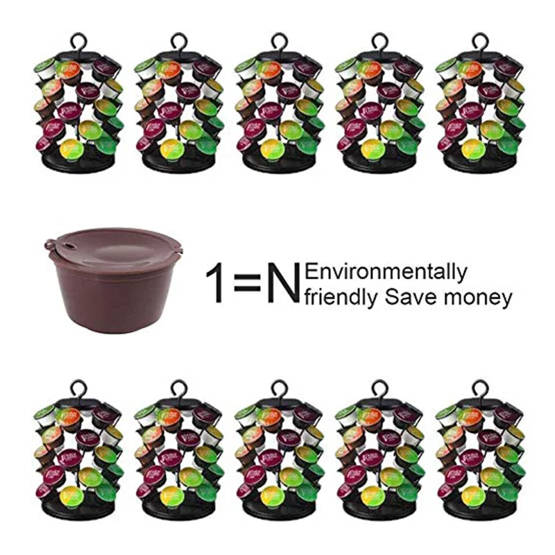 Кофе Flter Pods Dolce Gusto многоразового использования кофе для совместимых с Nescafe Multicap