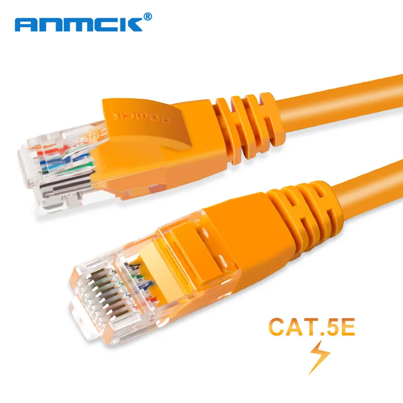 Ethernet кабель Anmck RJ45 Cat5e Lan UTP CAT 5e RJ 45 сетевой патч корд для настольных компьютеров