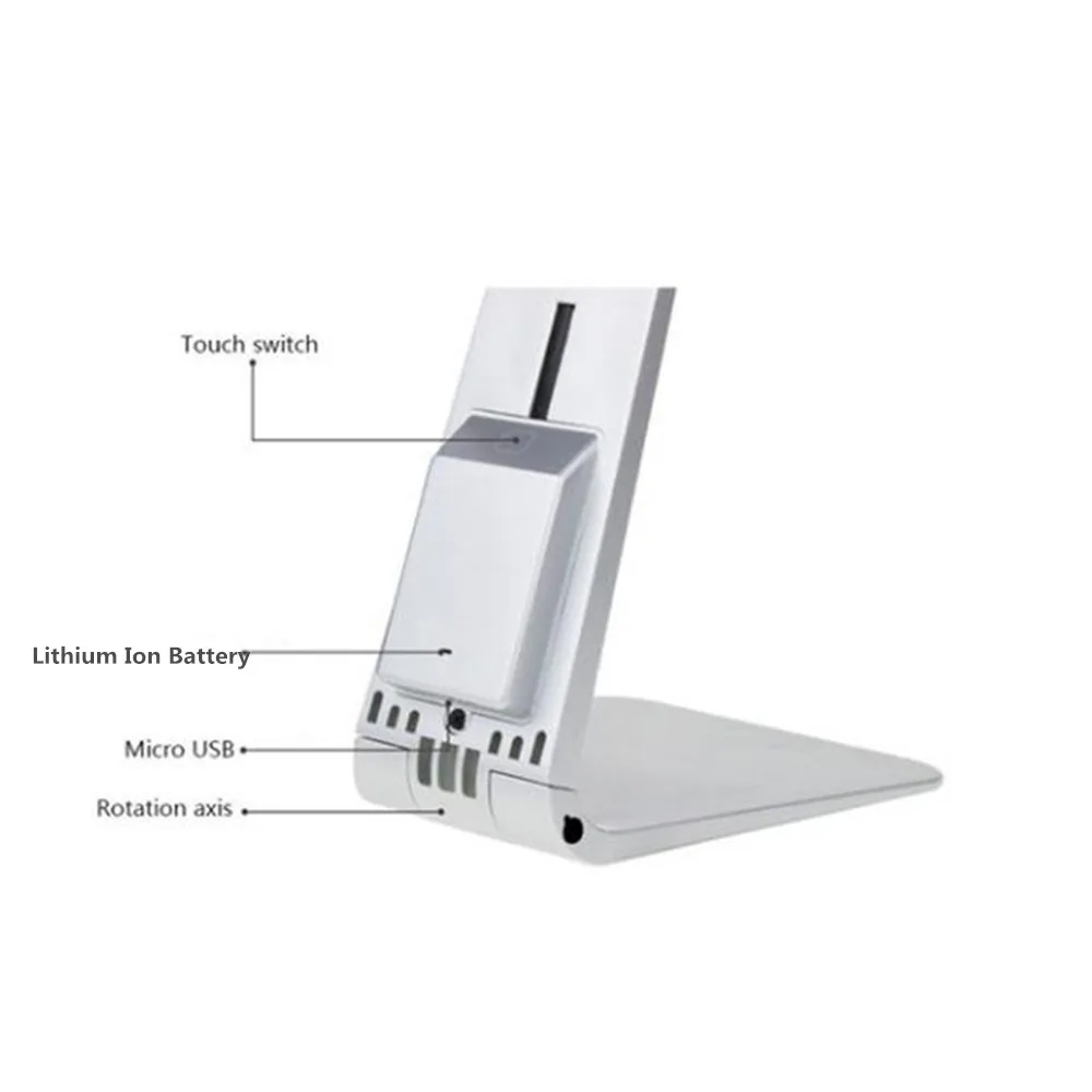 USB перезаряжаемая Складная ультратонкая настольная лампа Mac стиль сенсорный