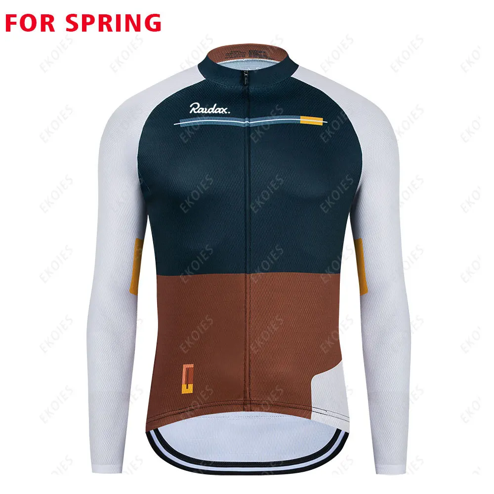 

Мужская одежда для велоспорта Raudax, сезон весна-осень 2021, дышащая футболка для горного велосипеда, футболка для горного и шоссейного велосип...