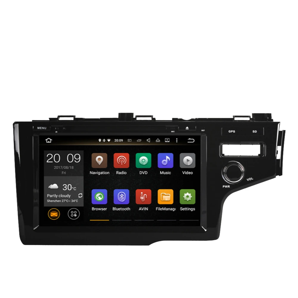 Android 10 0 Восьмиядерный Автомобильный GPS-навигатор для Honda Fit/Jazz правое Вождение