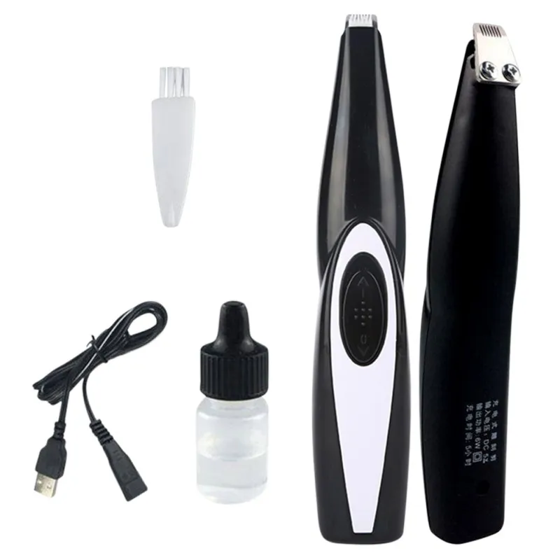

Pet USB Rechargeable Professional Pets Hair Trimmer for Dogs Cats Pet Hair Clipper Grooming Kit Cats Pet Foot Clipper Grooming