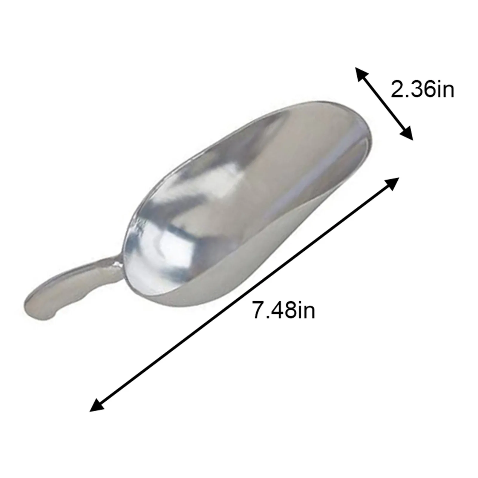 

Ice Scoop Aluminum Alloy Shovel For Ice Grain Coffee Beans Scoops Bar Ice Scraper Kitchen Storage Tool Coffee Spoon