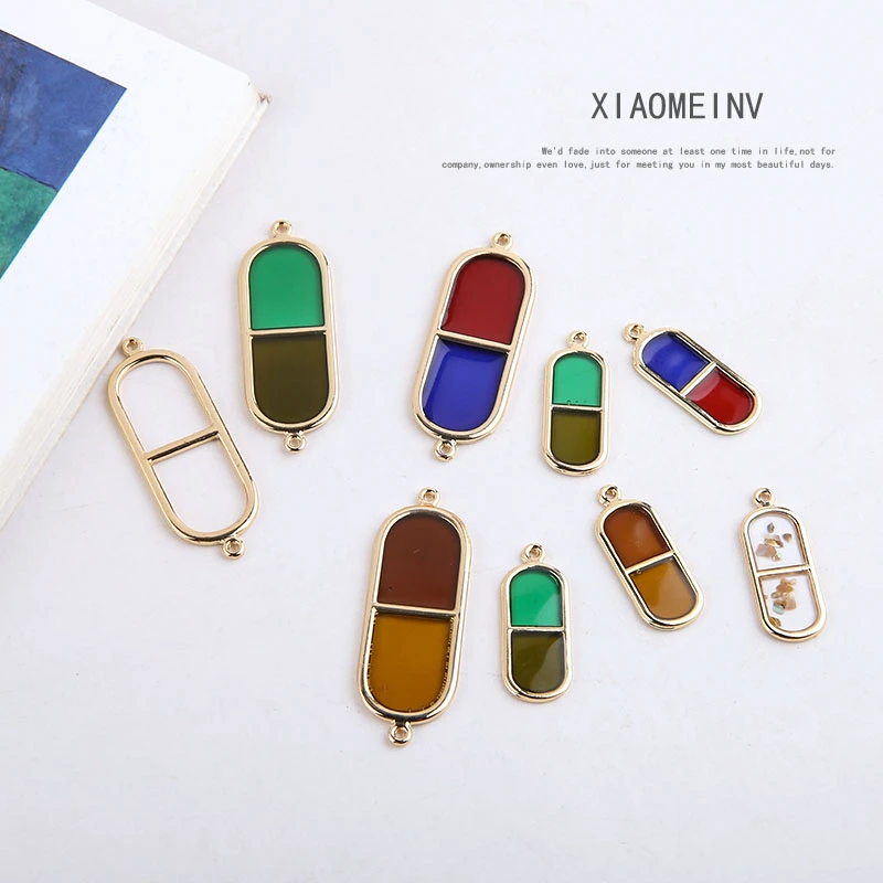 6 шт. корейские модные серьги для женщин 2020 контрастный цвет Овальный встроенный