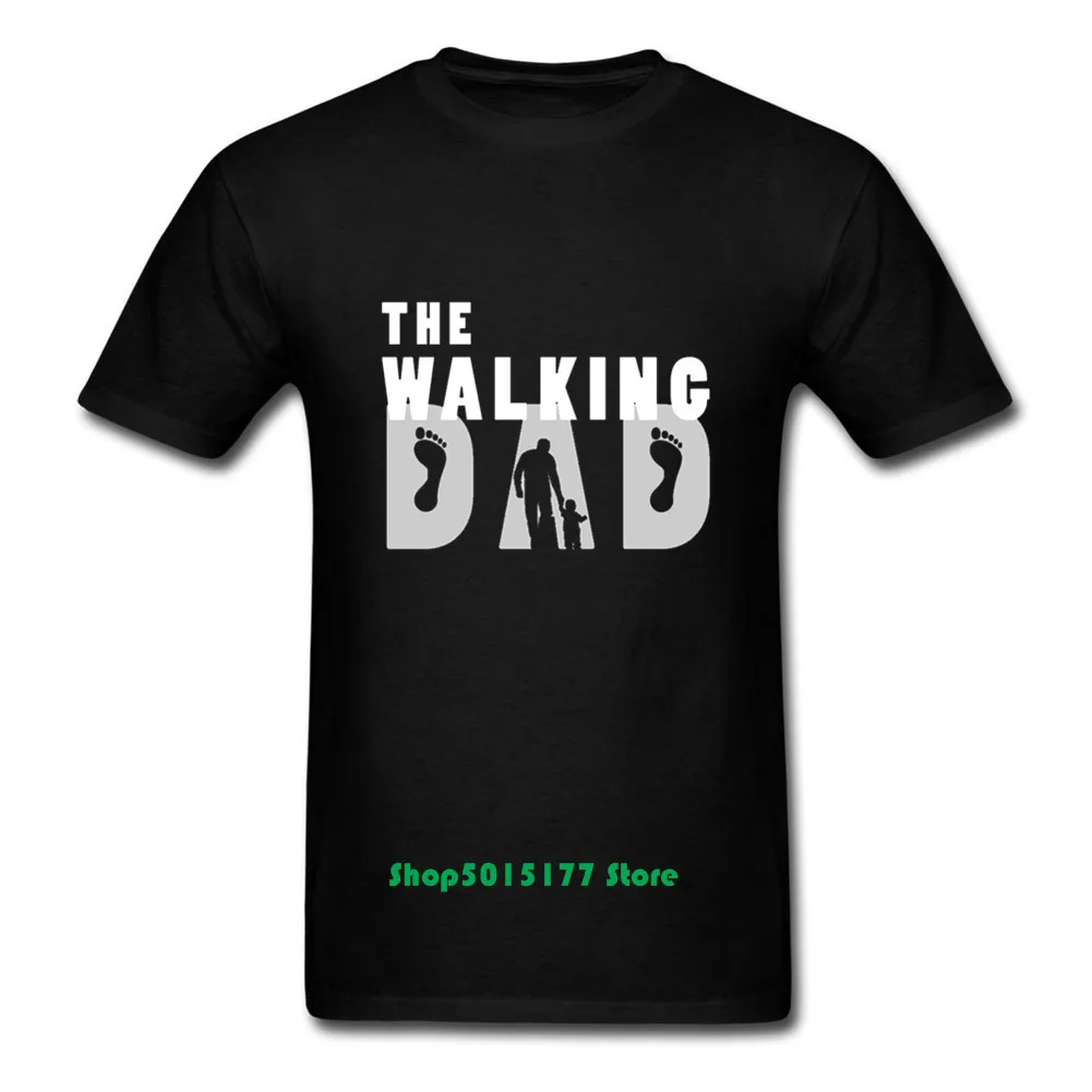 Подарок на день отца ходячий папа для выживания Мужская забавная футболка