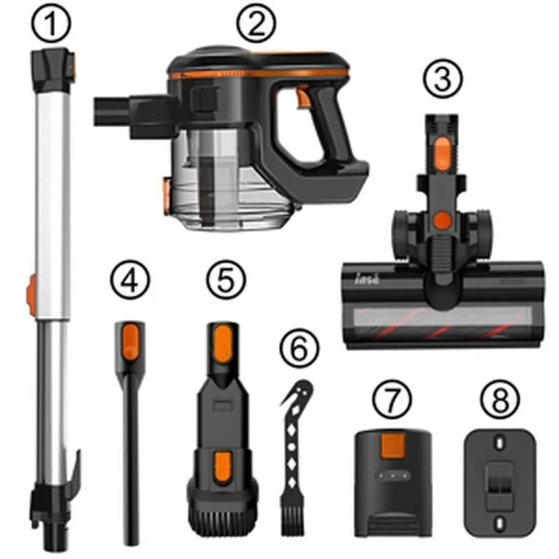 

Cordless Vacuum Cleaner INSE S600 Brushless Motor Stick Vacuum Up To 40 Mins Runtime Rechargeable Battery Sweep Suction Vacuum