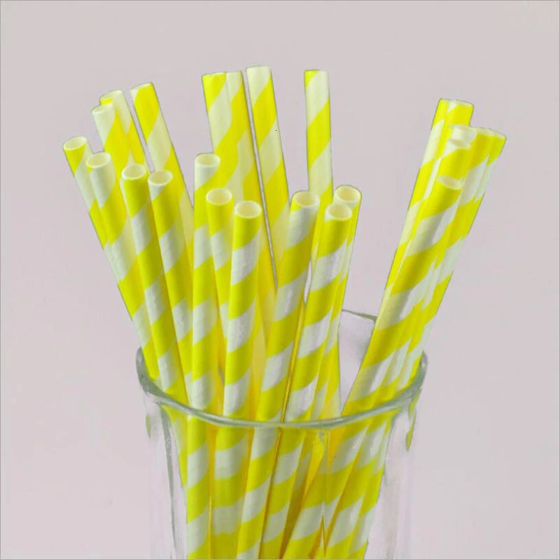 Биоразлагаемые одноразовые бумажные соломинки 25 шт.|Однораз. соломинки| |