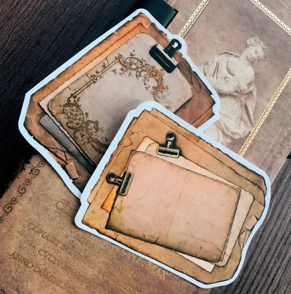 Винтажная бумажная наклейка для творчества 13 шт. 2019 | Дом и сад