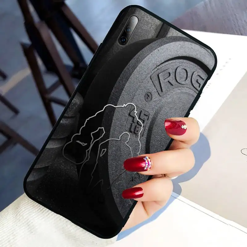 

Bodybuilding Gym Fitness Phone Case For Huawei Y5 Y6 Y7 Y8 Y9 Nova 4 5 6 7 Pro Se Soft Back Cover