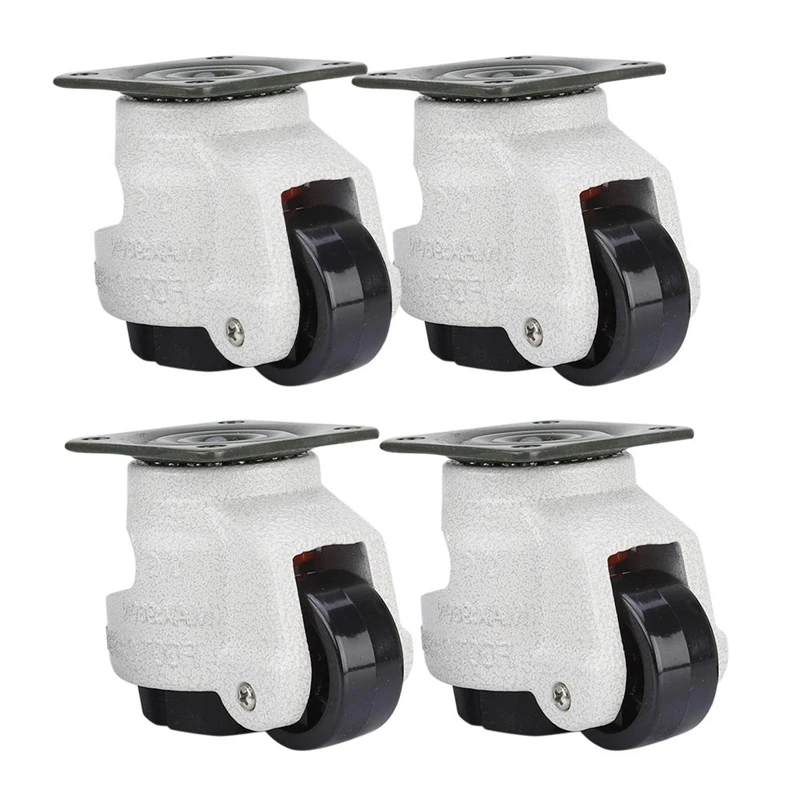 

4 Pcs Retractable Leveling Casters Industrial Machine Swivel Caster Castor Wheel for Office Chair Trolley 330 Lbs Capacity GD-40