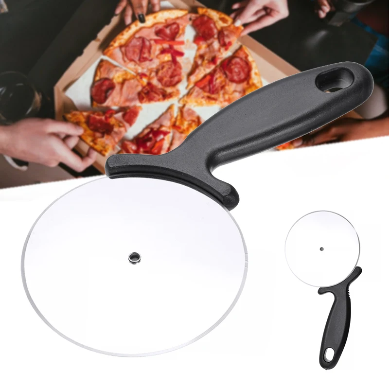 

Diameter 9CM Large Pizza Cutter Stainless Steel Pizza Roller Knife Wheel Multi for Kitchen Baking Cutting Home Canteen Pizza