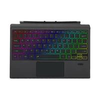7 colors rgb backlit magnetic wireless bluetooth compatible keyboard with cover for microsoft surface pro 76543