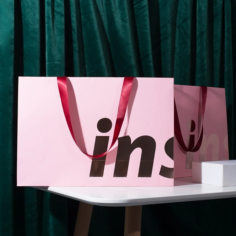 1000 шт./лот бумажные сумки-тоуты для покупок с логотипом под заказ модные сумки