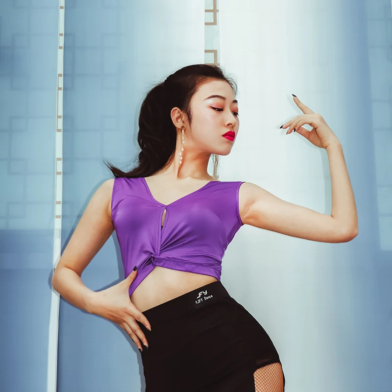 Новый латинский танец топы для взрослых женщин новое платье без рукавов